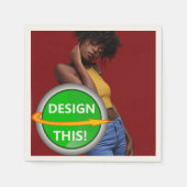 COOL! Papier Cocktail Servetten -3 ply- 50 pack Ec (Voorkant)