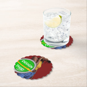 COOL! Papier Onderzetters - geschulpte ronde - Cus