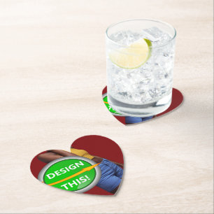 COOL! Papieren Onderzetters - Hart - Custom