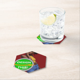 COOL! Papieren Onderzetters - Hexagon Punted Top -