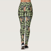 Cool Papillon Rose Leggings noirs (Dos)