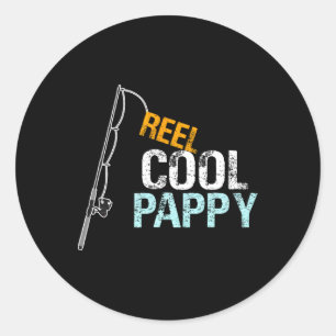 Cool Pappy Grafisch Pappy Cadeau Van Klein Dochter Ronde Sticker