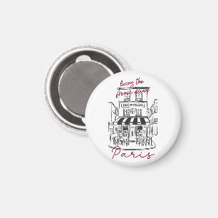 Cool Parijs Café – Iconisch Parijs Café Trotoir Magneet
