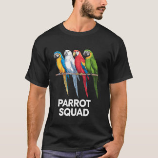 Cool Parrot Design voor Mannen Vrouwen Tropical Bi T-shirt