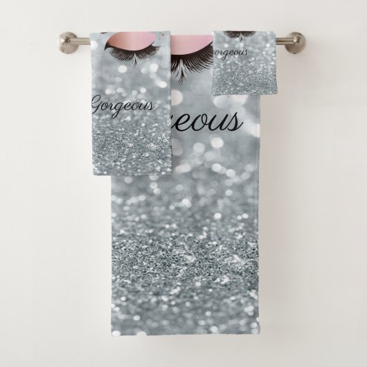 Cool Parties scintillant Argent Bokeh, Faux Lashes (En situation)