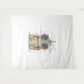 Cool Party Turtle Wandkleed (Voorkant (horizontaal))