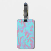 Cool Pastel Camo Pattern Bagagelabel (Achterkant verticaal)