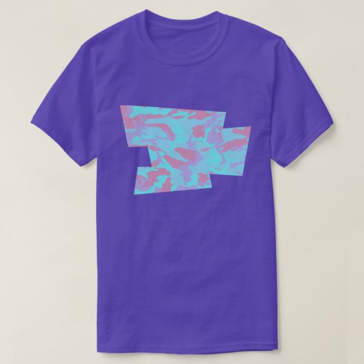 Cool Pastel Camo Pattern Blown Pixel T-shirt (Design voorkant)