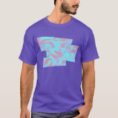 Cool Pastel Camo Pattern Blown Pixel T-shirt (Voorkant)