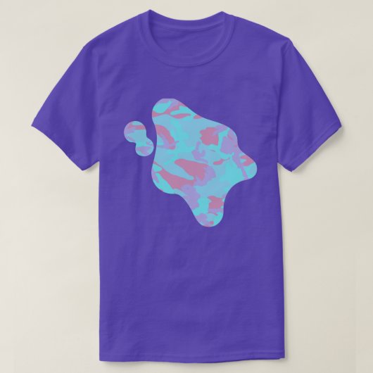Cool Pastel Camo Pattern Paint Splat T-shirt (Design voorkant)