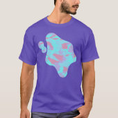 Cool Pastel Camo Pattern Paint Splat T-shirt (Voorkant)