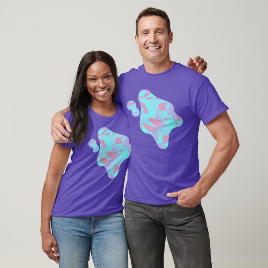 Cool Pastel Camo Pattern Paint Splat T-shirt (Unisex)