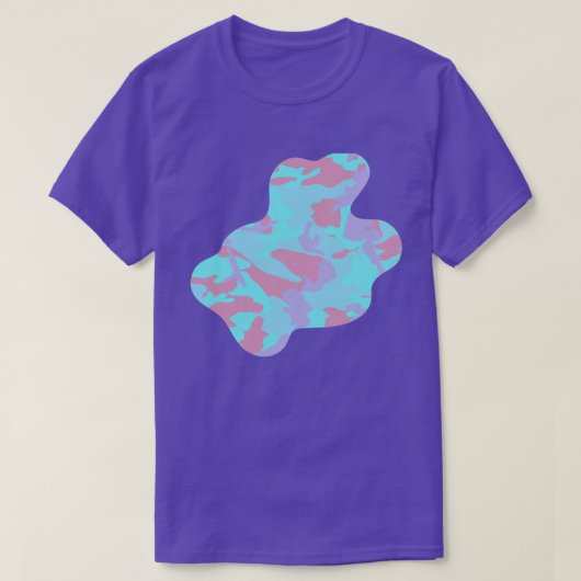 Cool Pastel Camo Pattern Paint Splat v3 T-shirt (Design voorkant)