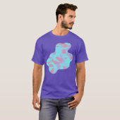 Cool Pastel Camo Pattern Paint Splat v3 T-shirt (Voorkant volledig)