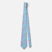 Cool Pastel Camo Pattern Stropdas (Voorkant)