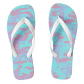 Cool Pastel Camo Pattern Teenslippers (Voetbed)
