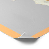 Cool Pastel Drawing Yellow Lab Poster (Hoek)