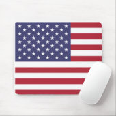 Cool Patriotic American Custom US Flag Design Muismat (Met muis)