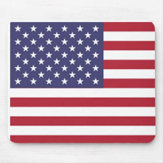 Cool Patriotic American Custom US Flag Design Muismat (Voorkant)