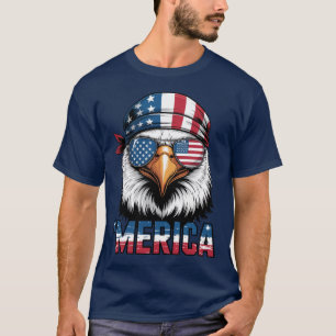 Cool Patriotic Eagle America T-shirt