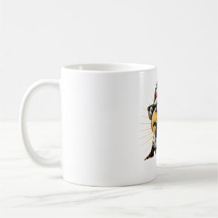 Cool Patriotic Eagle met een zonnebril Koffiemok