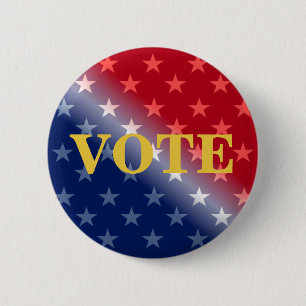 Cool Patriottic STETE Voter Voter Button
