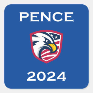 Cool Patriottische Mike Pence 2024 Verkiezing Eagl Vierkante Sticker