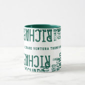 Cool Patroon Groene Naam Mok (Midden)