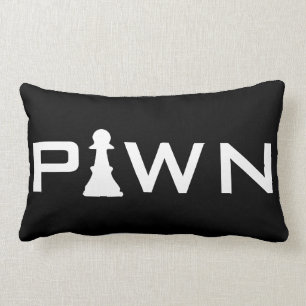 Cool Pawn Typography Chess Player Kussen