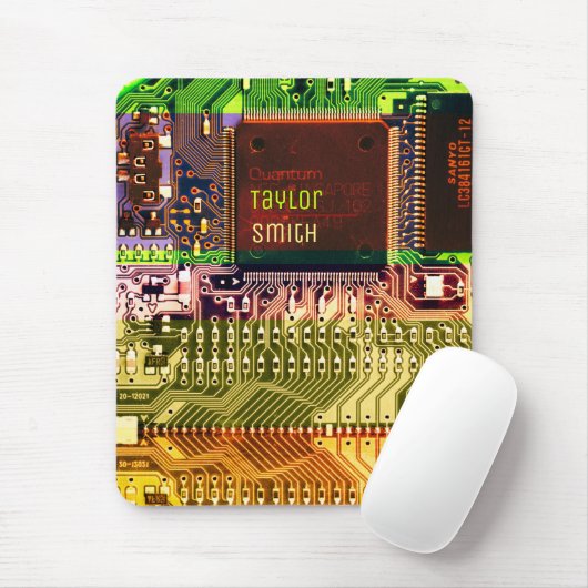 Cool PCB Electronic Computer Tech Printed Circuit Muismat (Met muis)