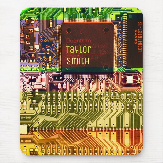 Cool PCB Electronic Computer Tech Printed Circuit Muismat (Voorkant)