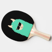 Cool Peekaboo Llama Emoji Tafeltennisbatje (Zijkant)