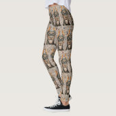 Cool Peint Doberman Pinscher Block Leggings (Gauche)