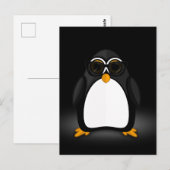 Cool Penguin Briefkaart (Voorkant / Achterkant)