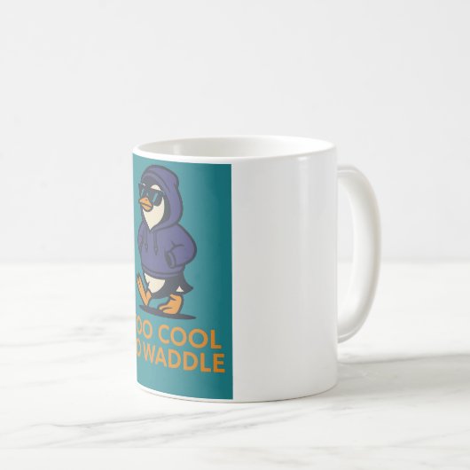 Cool Penguin Mug (Devant droit)