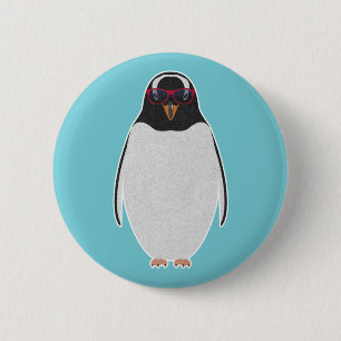 COOL PENGUIN RONDE BUTTON 5,7 CM
