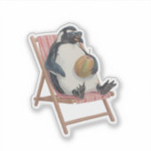 Cool Penguin Sticker | Cute Summer Scrapbook Decal (Devant)