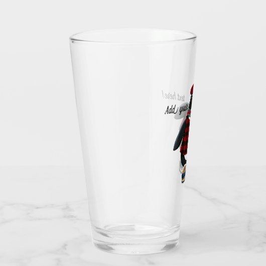 Cool Penguin | U past Tekst aan Glas (Rechts)