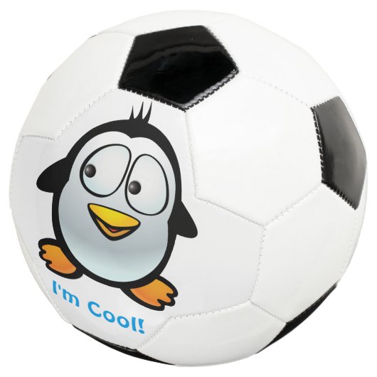 Cool Penguin Voetbal (Drie kwart)