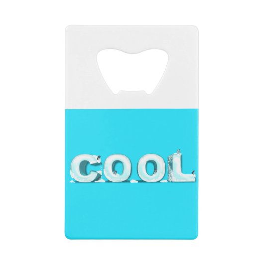 Cool Penguins Kredietkaart Flessenopener (Voorkant)