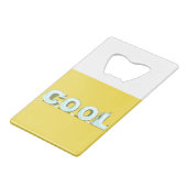 Cool Penguins Kredietkaart Flessenopener (Achterkant Gekanteld)