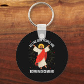 Cool People Are Born In December Christian Christm Sleutelhanger (Voorkant)