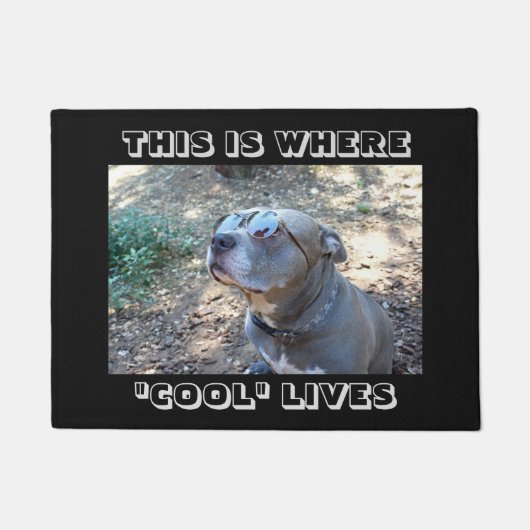 Cool People Cool Dogs Doormat Deurmat (Voorkant)