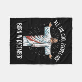 Cool People December Birthday Sritual Theme  Fleece Deken (Voorkant (Horizontaal))