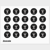 Cool People December Birthday Sritual Theme Ronde Sticker (Vel)