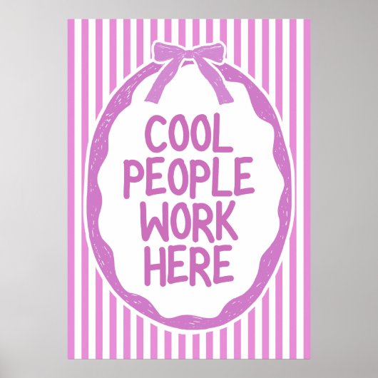 Cool People Work Poster (Voorkant)