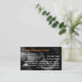 Cool Personal Fitness Trainer Cartes de visite (Debout devant)