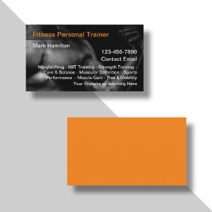 Cool Personal Fitness Trainer Cartes de visite