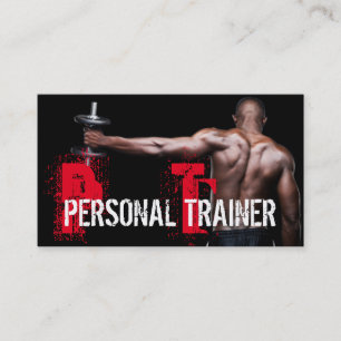 Cool Personal Trainer Gym Fitness Visitekaartje