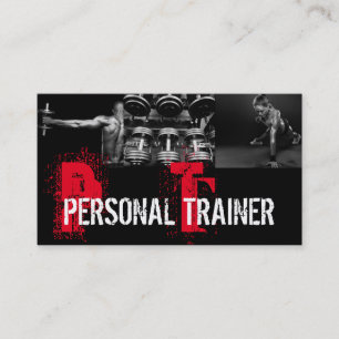 Cool Personal Trainer Gym Fitness Visitekaartje